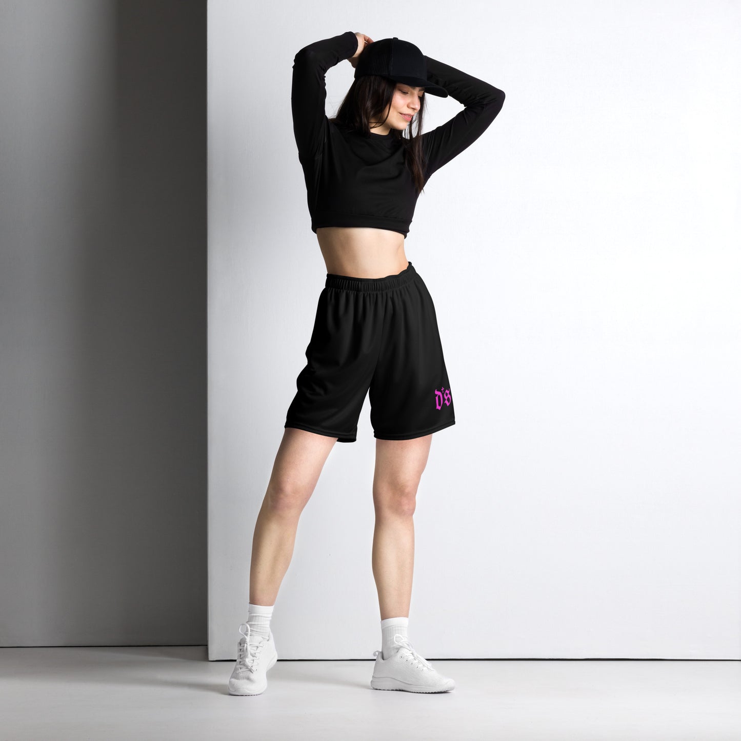 DS Island Kings Forever Unisex mesh shorts Blk/NeonPink