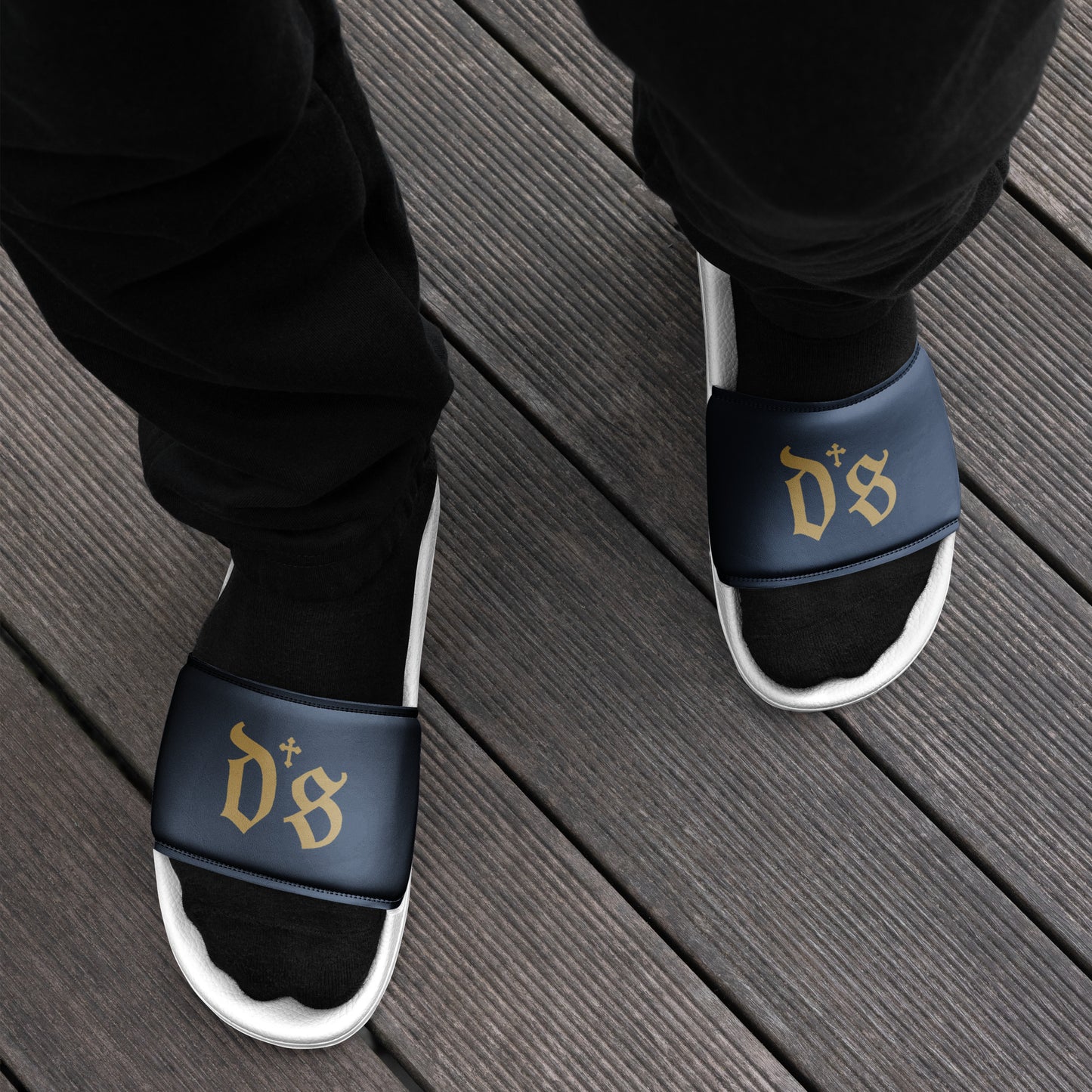 DS Island Kings Gold Logo Men’s slides Navy Blue