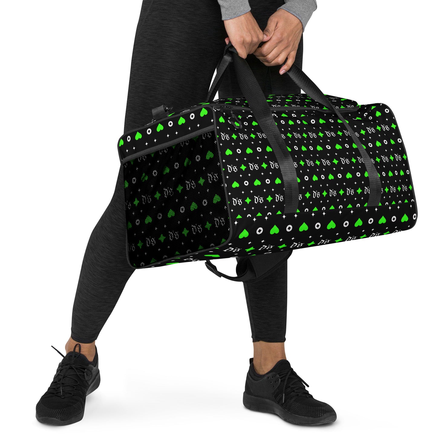 All Over You - DS Island Kings Duffle bag Blk/Neon Green