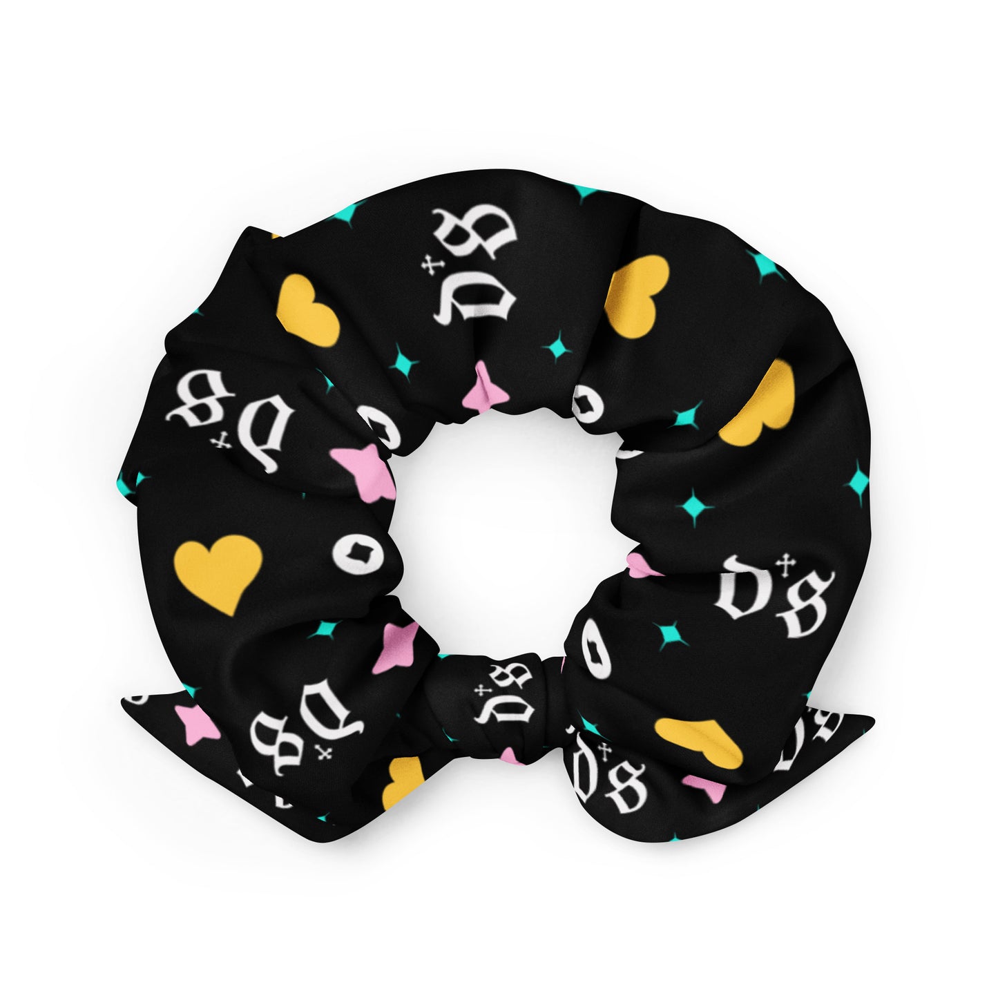 All Over You - DS Island Kings Blk Recycled Scrunchie