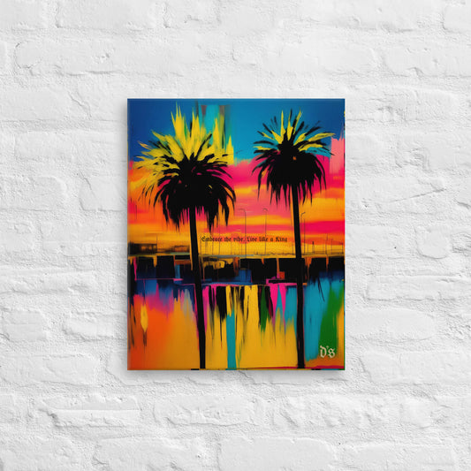 Trippy Palms -DS Island Kings Canvas