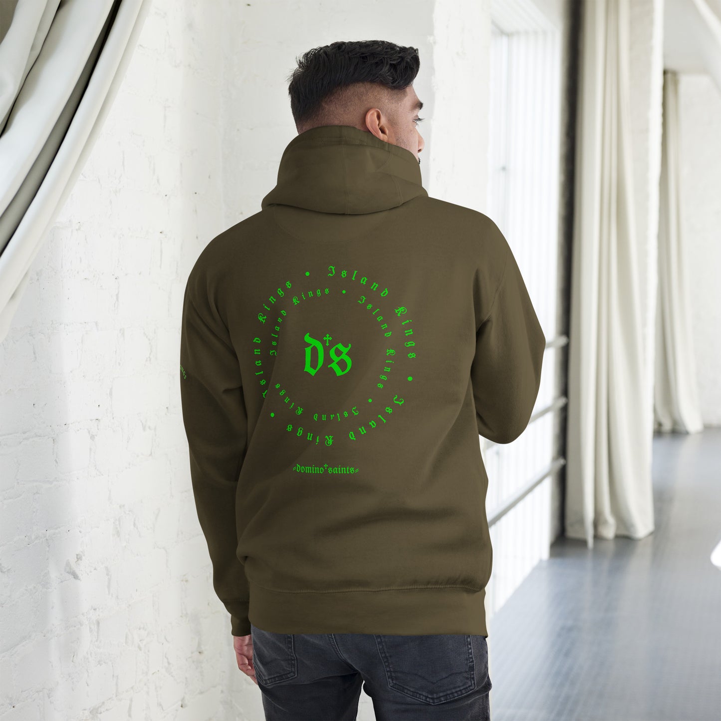 DS Island Kings Forever Unisex Hoodie Neon Green