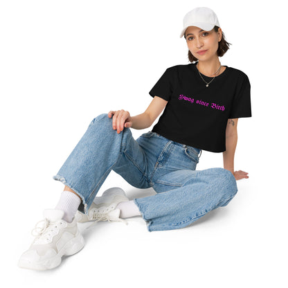 Swag Since Birth - DS Island Kings Women’s crop top